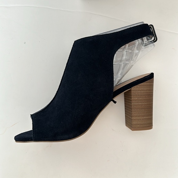 NWT Heeled Peep-Toe Booties for Women color indigo size 8 - Picture 2 of 5